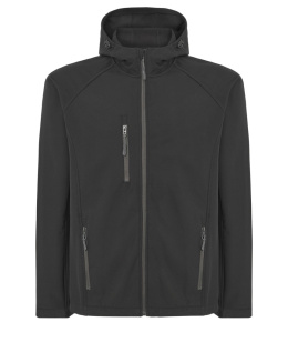 JHK SOFTSHELL HOOD JACKET Black