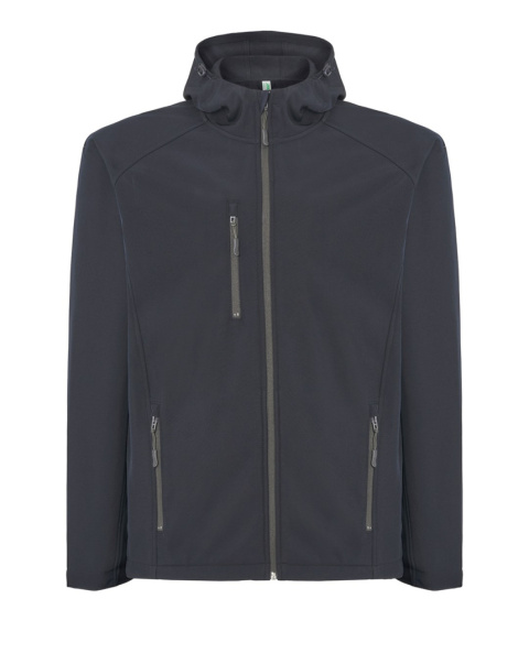 JHK SOFTSHELL HOOD JACKET Navy