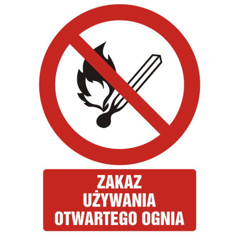 Zakaz używania otwartego ognia