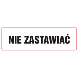 ZNAK - NIE ZASTAWIAĆ - ND005 BH PN