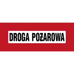 ZNAK PRZECIWPOŻAROWY - DROGA POŻAROWA - BC 109 BR PN