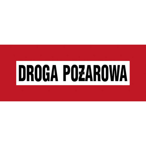 ZNAK PRZECIWPOŻAROWY - DROGA POŻAROWA - BC 109 BR PN