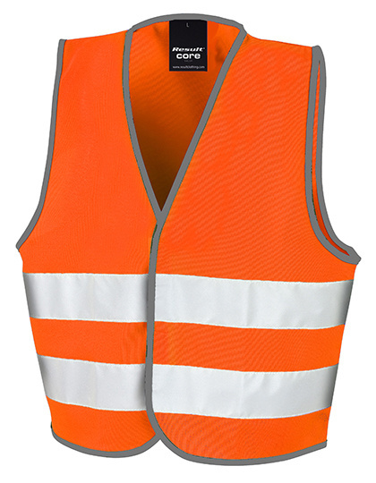 Junior Safety Vest Orange fluo