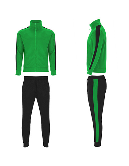 Kids´ Creta Tracksuit Czarny/Zielony